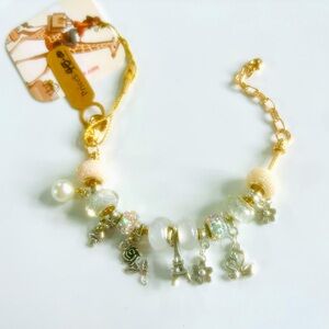 Paris Rose Charm Bracelet (8 inches)